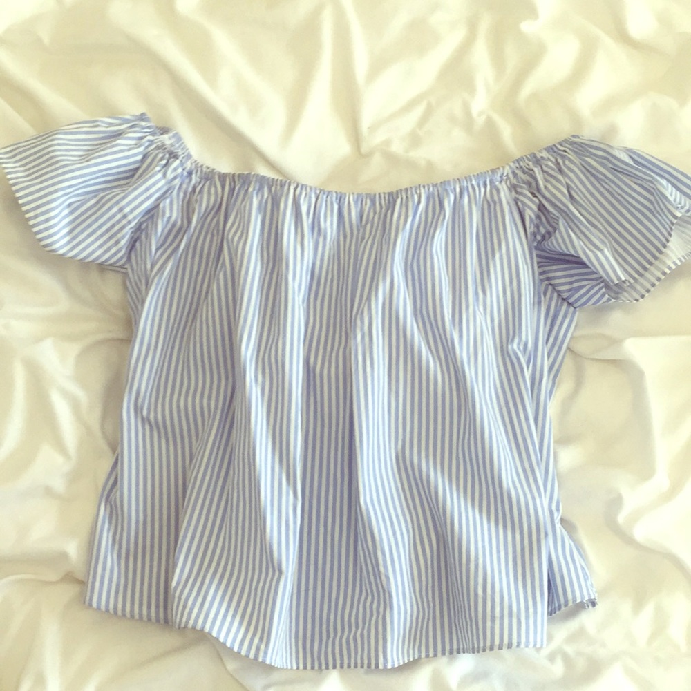 Zara off the shoulder blouse!